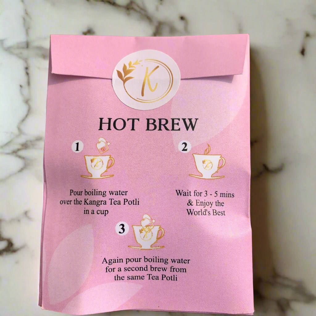 Hand-Sewn Premium Hibiscus Rose Green Tea Bags (BeauTEA Pack of 6 Reinfusible Potlis)