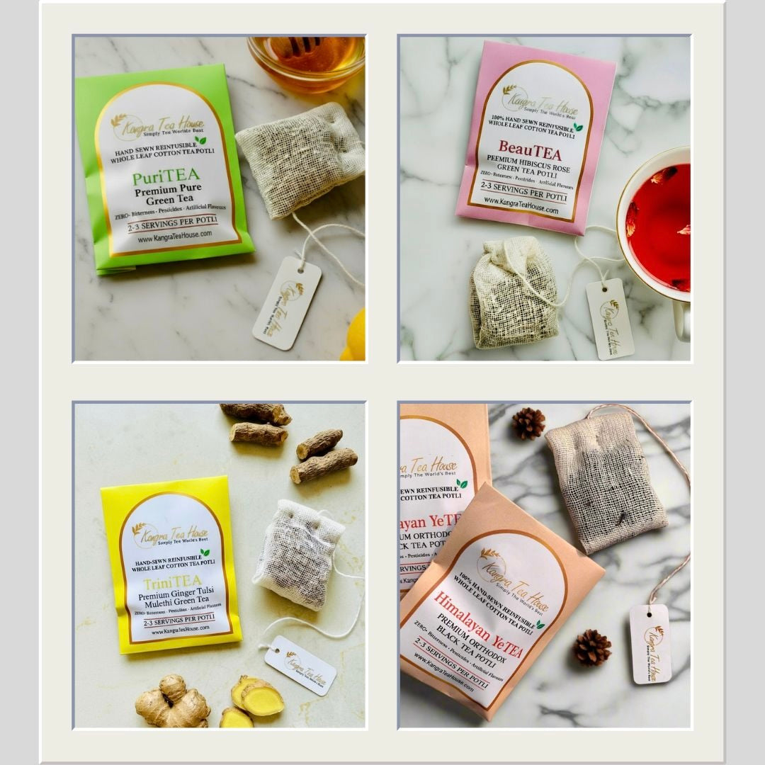 Organic Handcrafted Tea Assortment  - A Curated Collection of 8  Signature Flavours - KTH DiversiTEA | Pack of 8