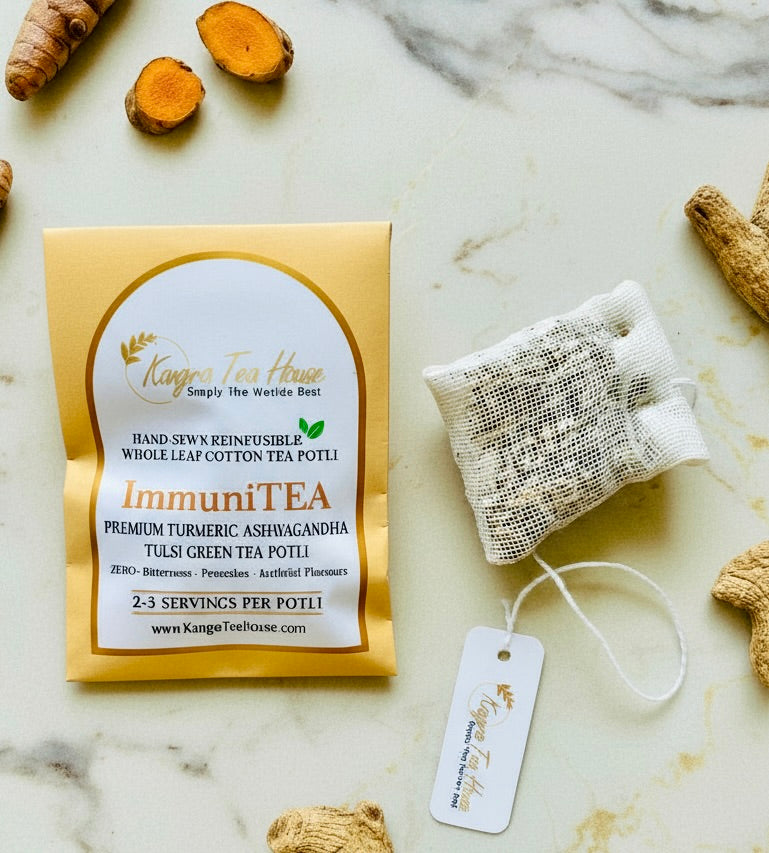 Premium Collection of Assorted Hand Sewn Cotton Tea Bags -  KTH DiversiTEA Pack of 8 Sampler Pack