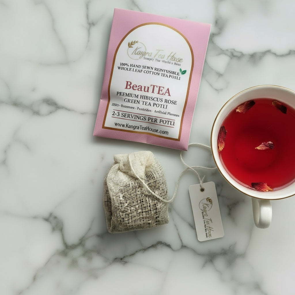 Premium Collection of Assorted Hand Sewn Cotton Tea Bags -  KTH DiversiTEA Pack of 8 Sampler Pack