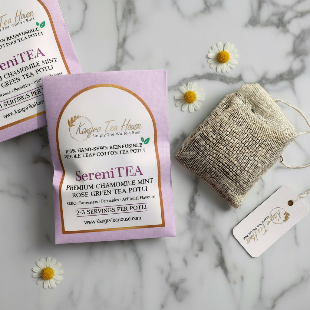 Premium Collection of Assorted Hand Sewn Cotton Tea Bags -  KTH DiversiTEA Pack of 8 Sampler Pack