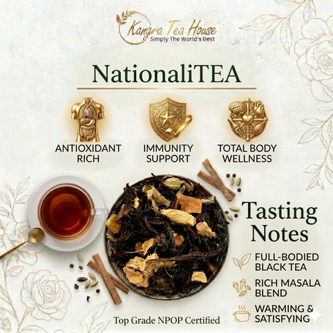 NationaliTEA organic masala tea with spices – Kangra Tea House