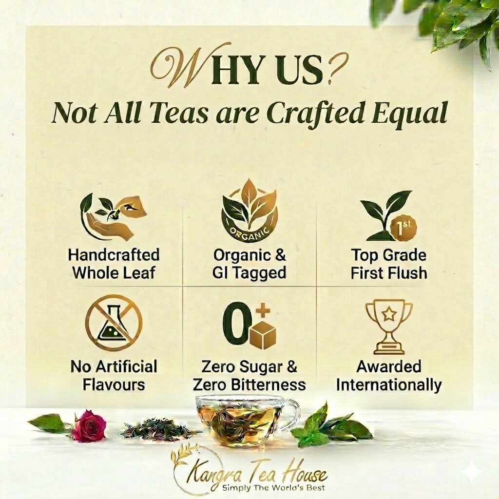 Organic First Flush Hibiscus Rose Whole Leaf Green Tea - Youthful & Glowing Skin | Good for Digestion | Supports Heart Health