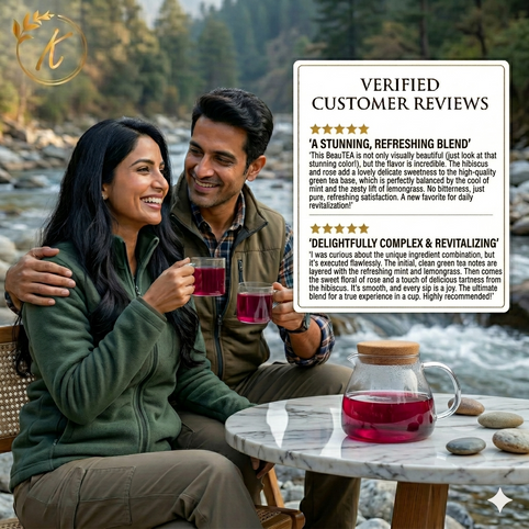 Organic hibiscus rose green tea reinfusible cotton bags – BeauTEA – Kangra Tea House