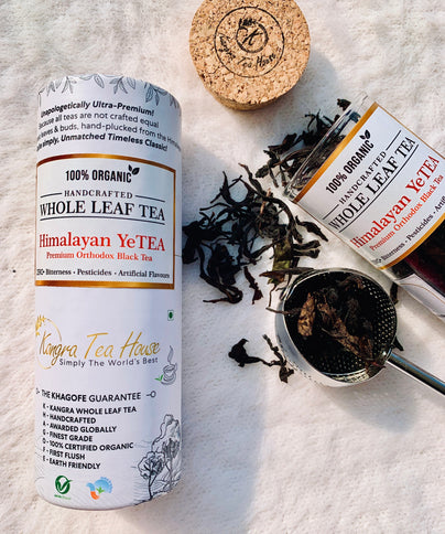 Organic Whole Leaf Orthodox Black Tea - Good for Heart Heath | Controls Diabetes  Encourages Mental Alertness