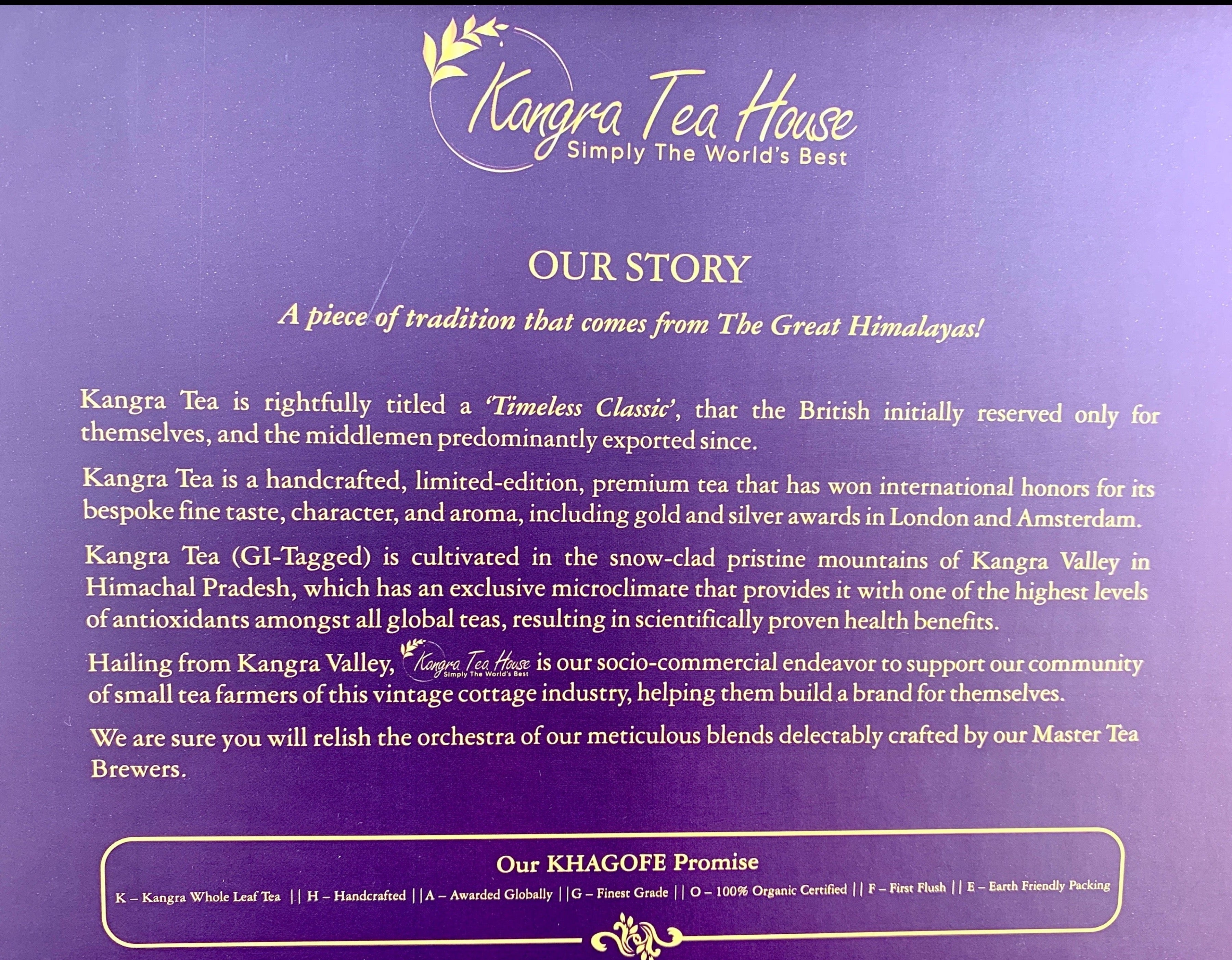 tea gift box luxury Handcrafted– premium organic Kangra tea gift set