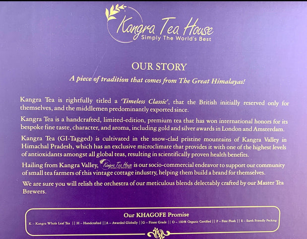 tea gift box luxury Handcrafted– premium organic Kangra tea gift set