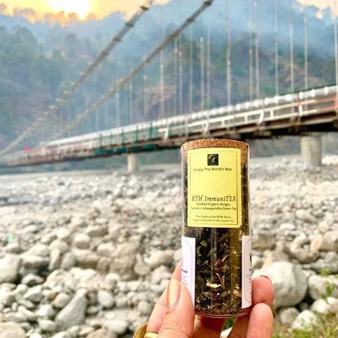 Kangra Tea House -ImmuniTEA - Organic Ashwagandha Tumeric Tulsi Green Tea