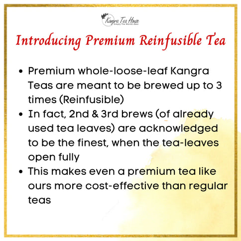 Premium Organic First Flush Whole Leaf Green Tea for Weight Loss - PuriTEA - Kangra Tea House